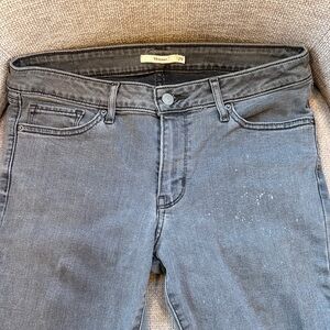 Levi's Women's 711 Skinny Jeans in Washed Black/Gray